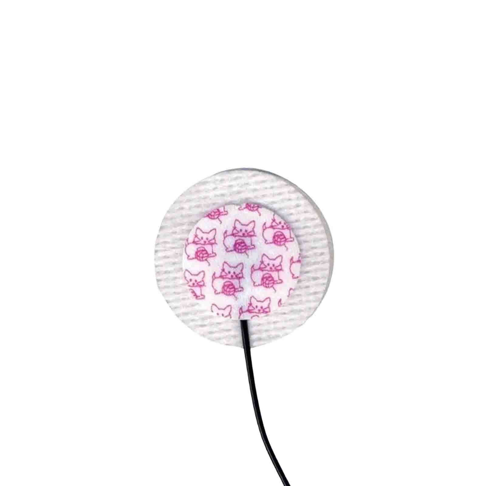 Kittycat Cloth Prewired Neonatal ECG Electrode - 3000 Pack