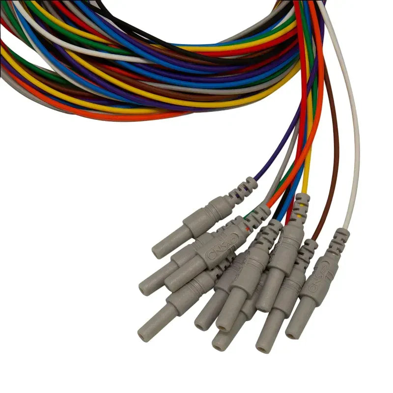 Gold Cup Electrodes - Multiple Cable Lengths - 10 Packs