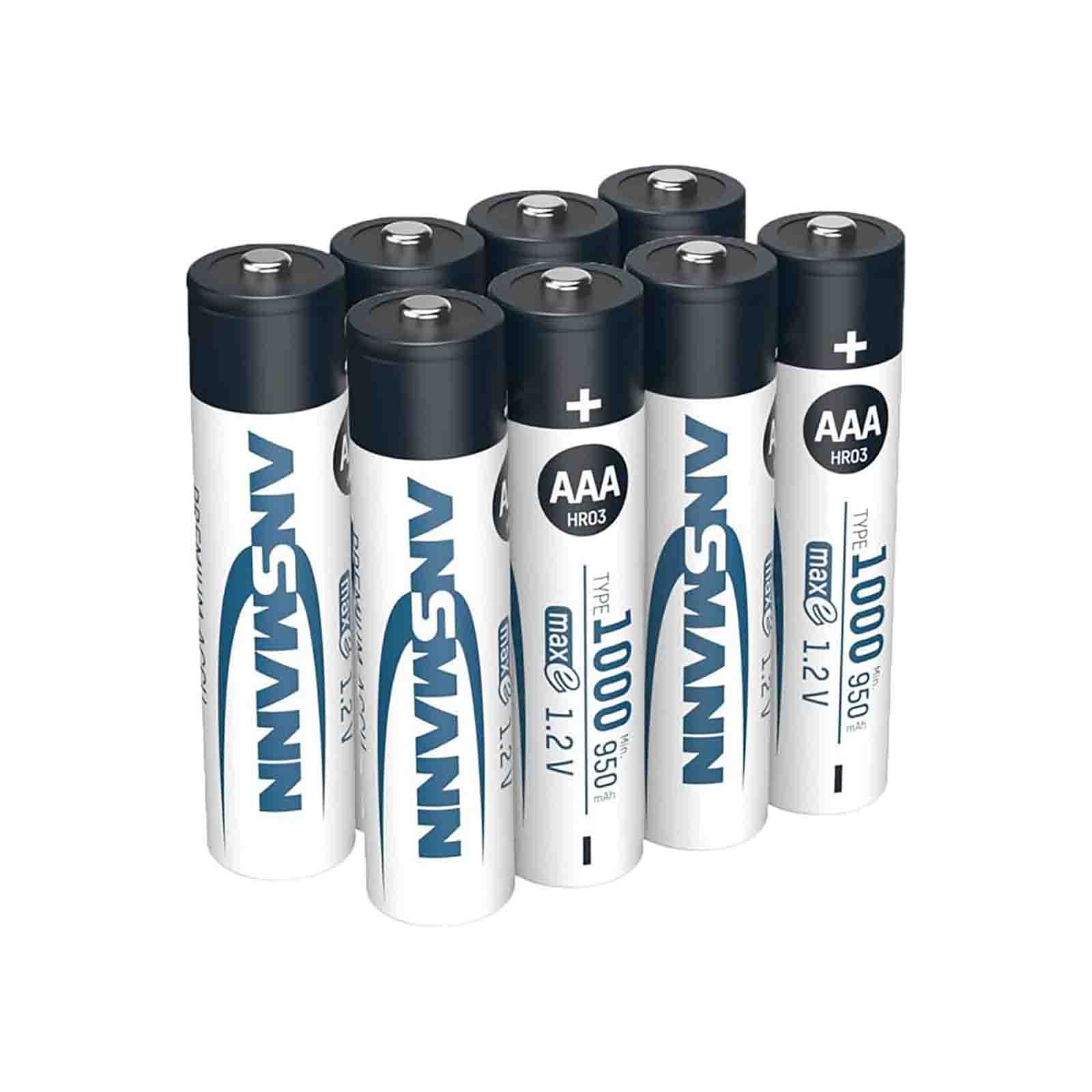 Lithium AAA Batteries - Ansmann Disposable 1100 mAh - 10 Pack