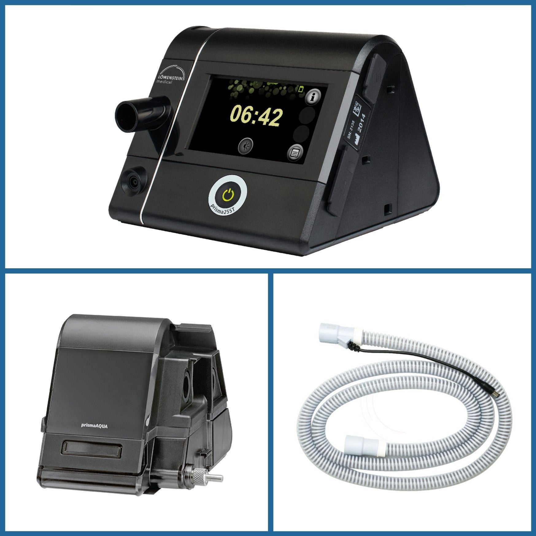prisma25ST BiLevel S/T Set (AUTO) with prismaAQUA Humidifier plus Heated Tube (NO MODEM)