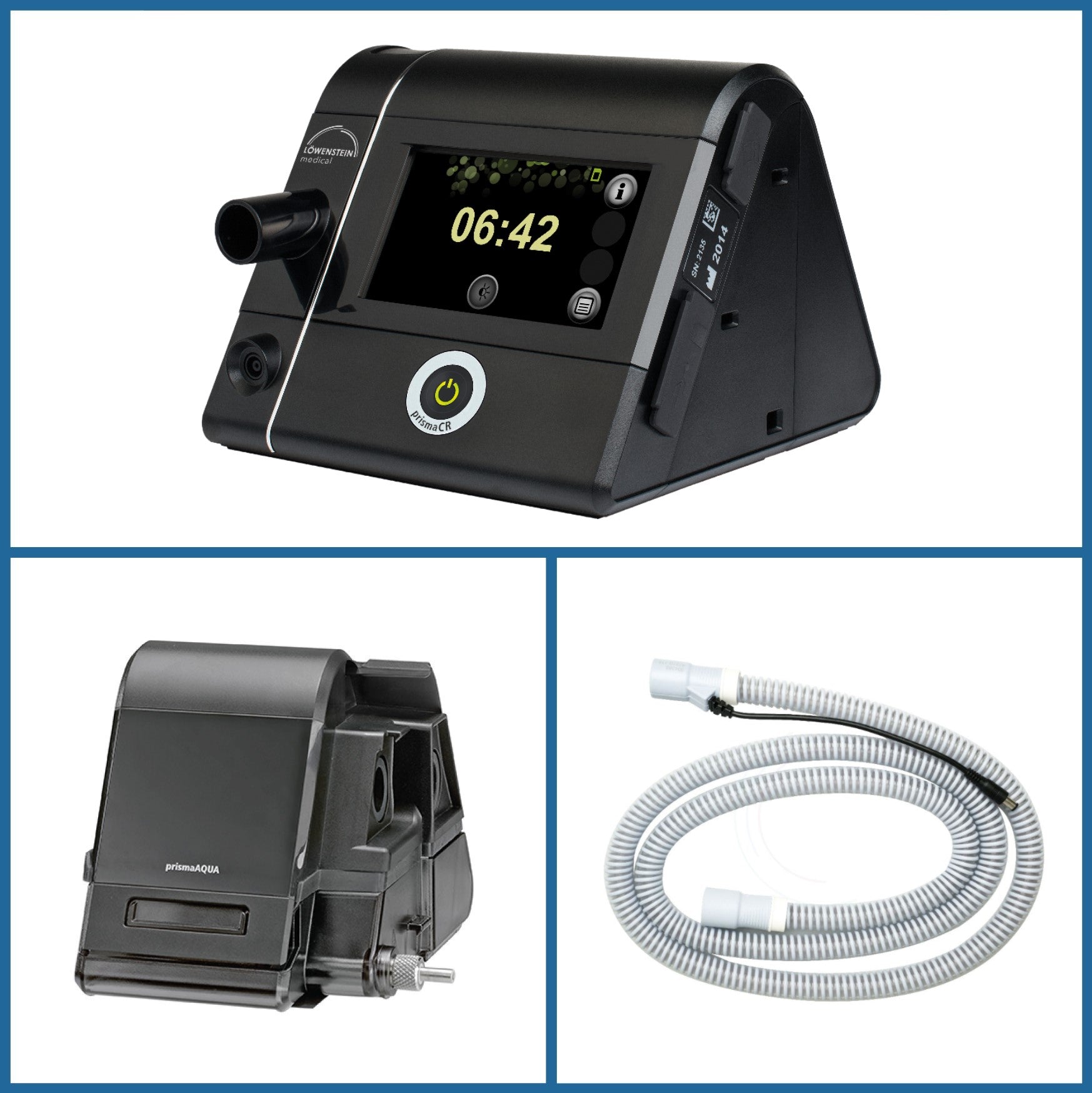prismaCR AcSV Therapy Set with prismaAQUA Humidifier plus Heated Tube (NO MODEM)