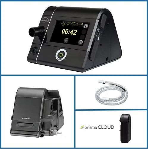 prisma25S BiLevel S Set (AUTO) - 4G MODEM BUNDLE - With prismaAQUA Humidifier plus Heated Tube