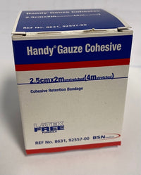 Handy Gauze Cohesive Bandage 2.5cm X 2m Unstretched