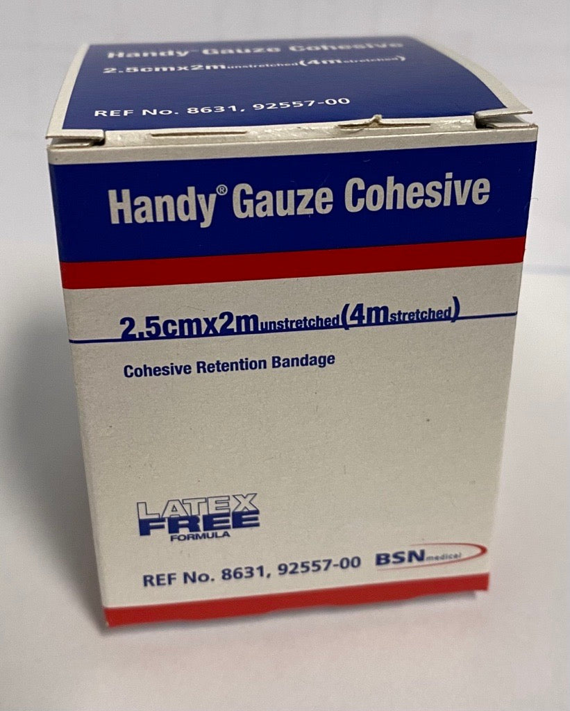 Handy Gauze Cohesive Bandage 2.5cm X 2m Unstretched
