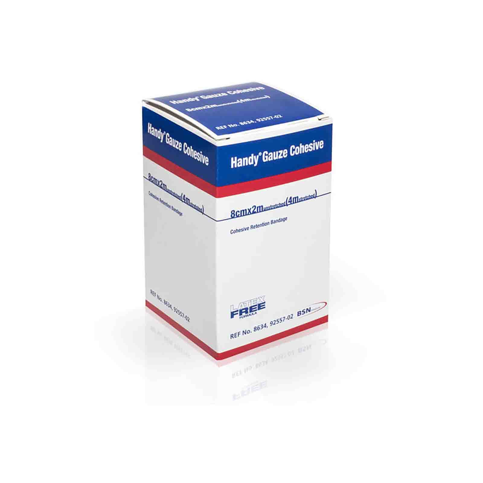 Handy Gauze Cohesive Retention Bandage - 8cm x 2m Unstretched